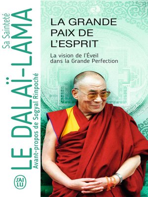 cover image of La Grande Paix de l'Esprit